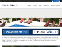 Tablet Screenshot of leisureworldwv.com